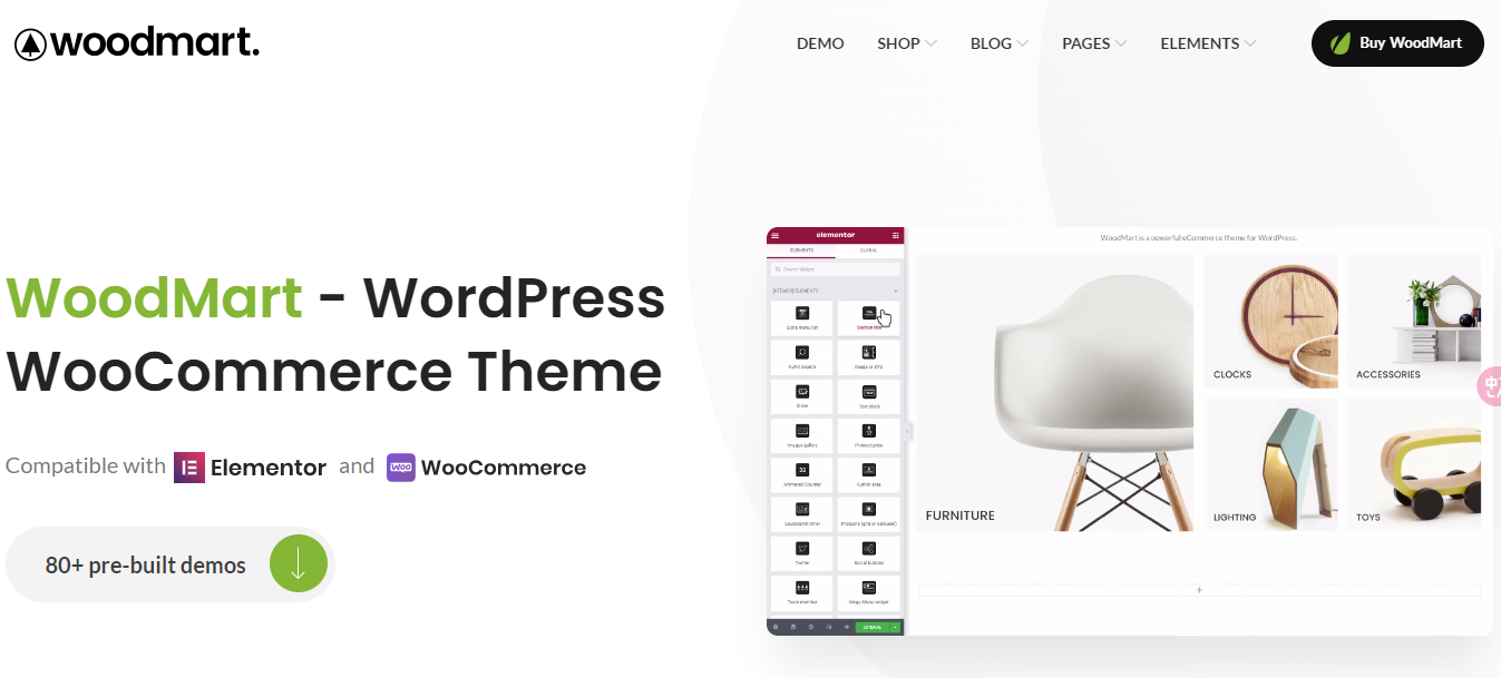 WordPress主题–WooCommerce商店主题 WoodMart v7.6.0 破解版下载