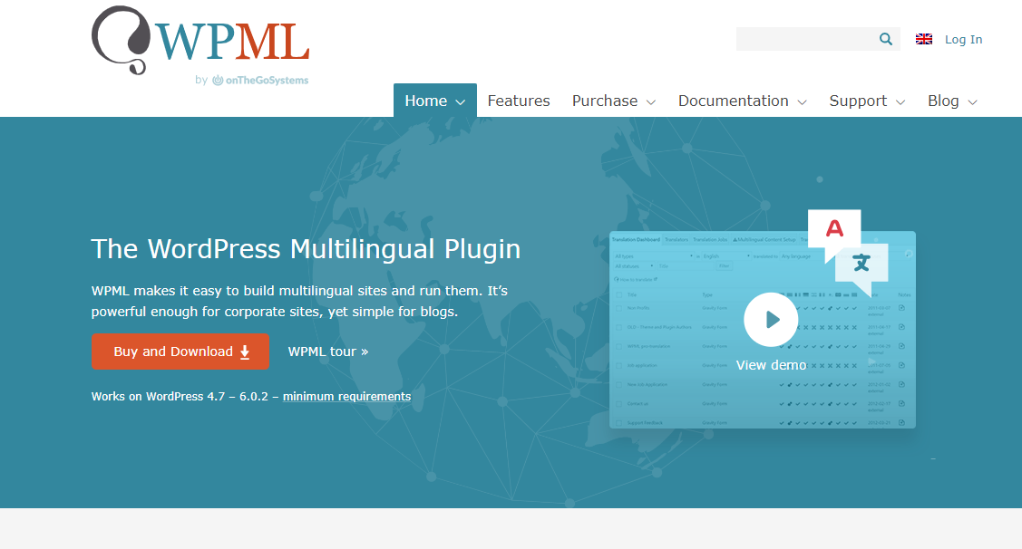 WordPress多语言插件 WPML Multilingual CMS v4.6.11 破解版